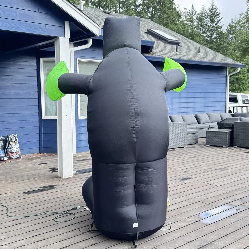 NEW‎ GEMMY 2002 Airblown Halloween Frankenstein w/ Lights Inflatable Monster 8ft